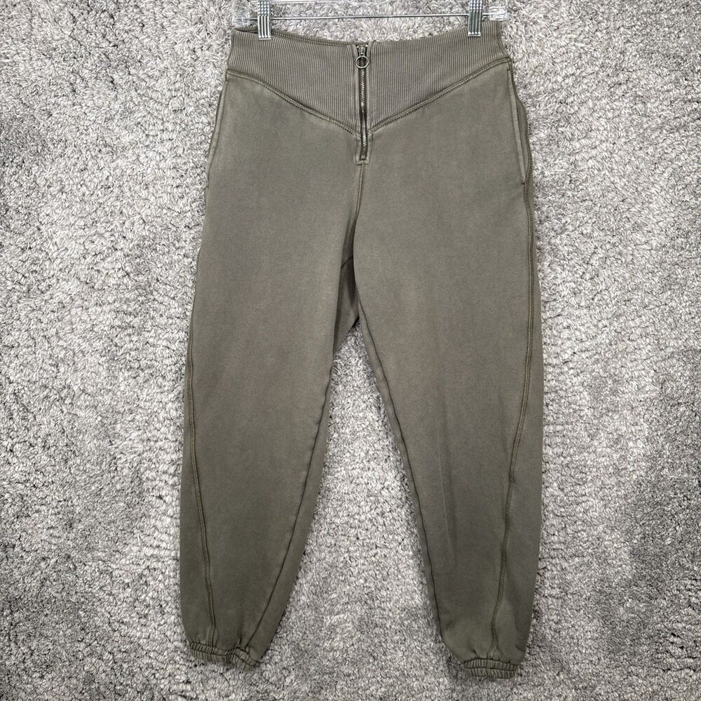 Aerie Olive Green Sweatpants Size Small Casual Pockets Jogger Casual Loungewear